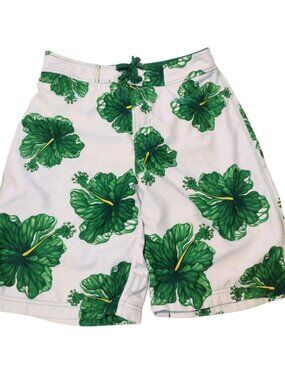 Buckle BKE Wet Men's Floral Board Shorts 34 Tropical Beach Surfer Green Pockets